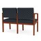 Lesro Lenox 2 Seat Tandem Seating W/ Arm, 44 in W 26 in L 31.5 in H LW2103 - alternate 3